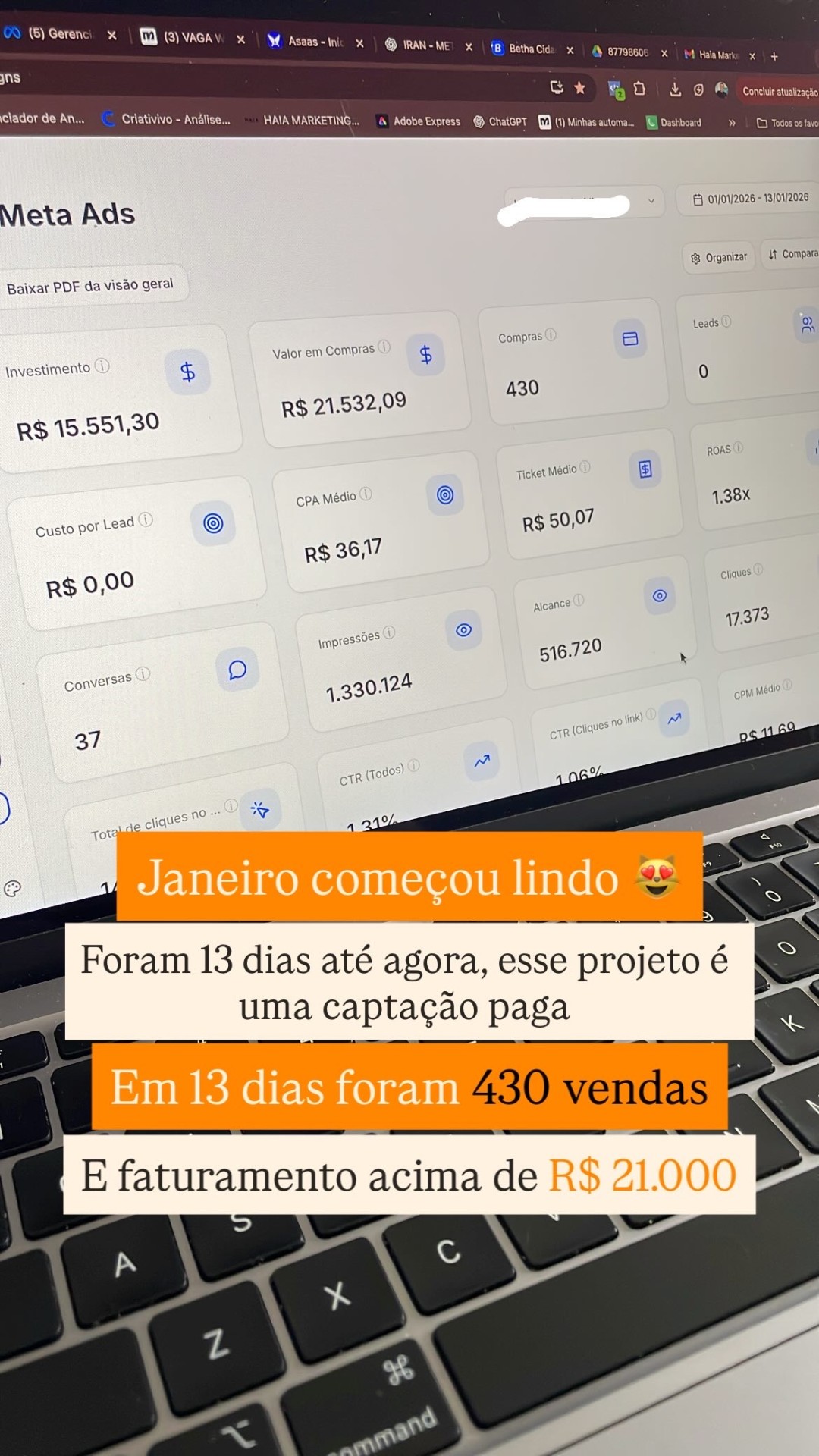 Resultado de campanha 1
